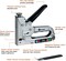 Upholstery Staple Gun Heavy Duty, 4 in 1 Stapler Gun with 2000 Staples, Remover, Manual Brad Nailer Power Adjustment Stapler Gun for Wood, Upholstery, Carpentry, Decoration DIY Staple Gun